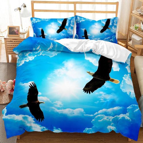 Flying In The Sky Eagles Bed Set