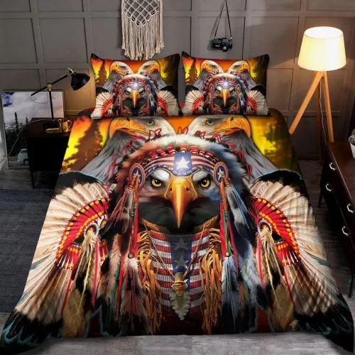 Native Bald Eagle Bed Set
