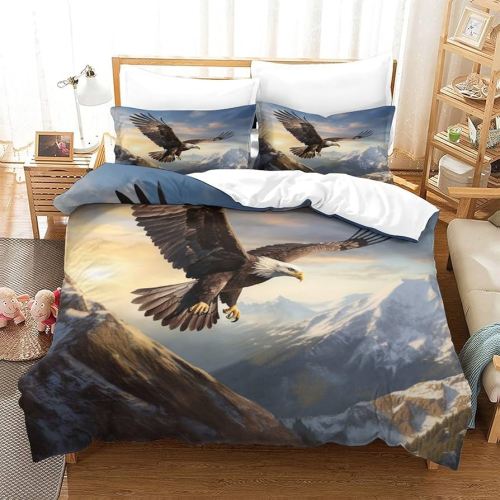 Soft Bald Eagle Bed Set