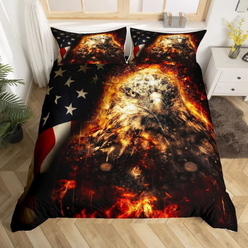 Fire Eagle Flag Bed Set