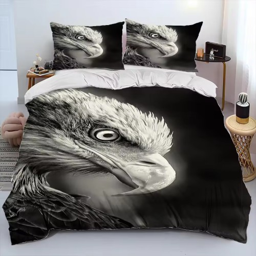 3D Eagle Head Bed Set