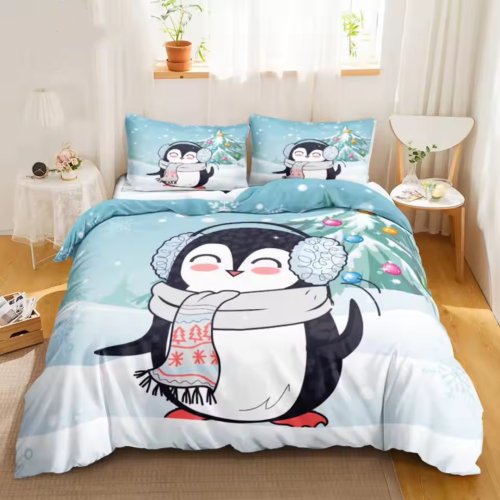 Winter Penguin Bed Set