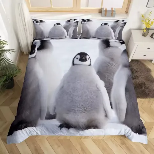 Cute Baby Penguin Bed Set
