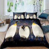 Galaxy Penguins Bedding Set