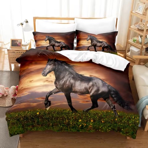 Black Horse Bed Set