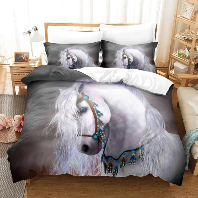 Beautiful Horse Bed Set