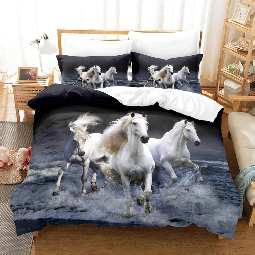 Galloping Horses Bed Set