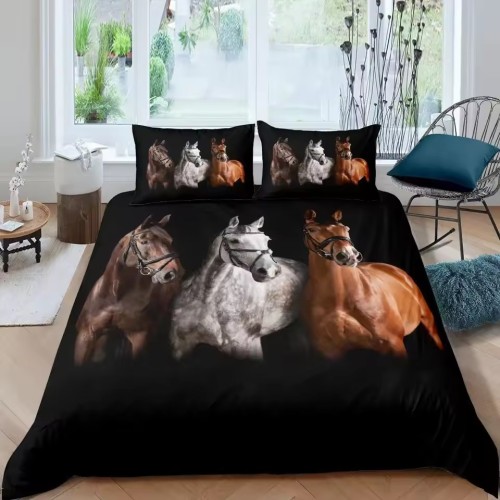 Horses Pattern Bed Set