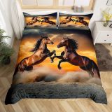 Battle Horse Print Bed Set