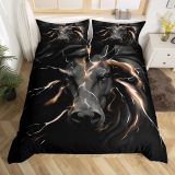 Lightning Horse Print Bed Set