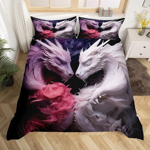 Rose Dragon Couples Bed Set