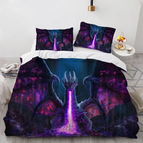 Dragon Pattern Bed Set
