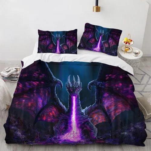 Dragon Pattern Bed Set
