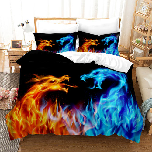 Fire Ice Dragon Bed Set