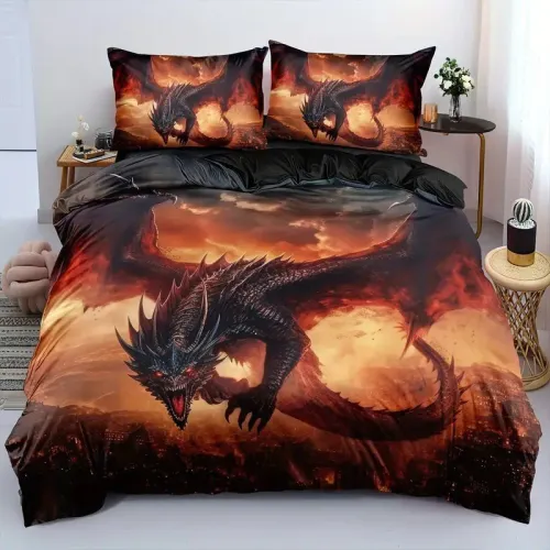 Flying Dragon Bed Set