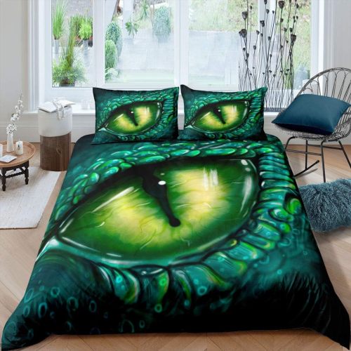 Dragon Eye Print Bed Set