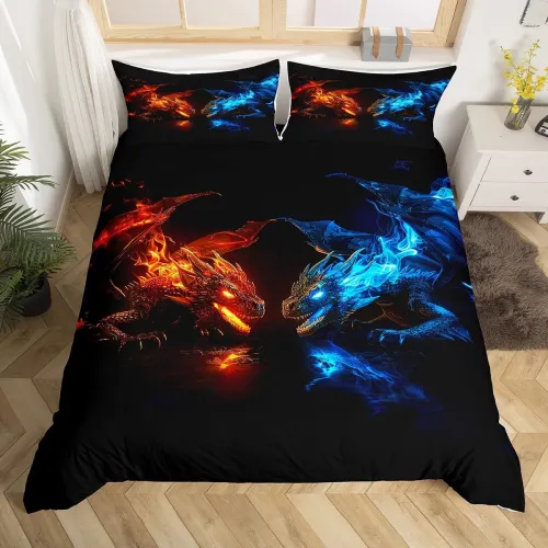 Fire Ice Dragon Bed Set
