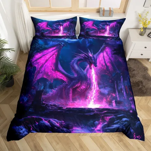 Dragon Theme Bed Set