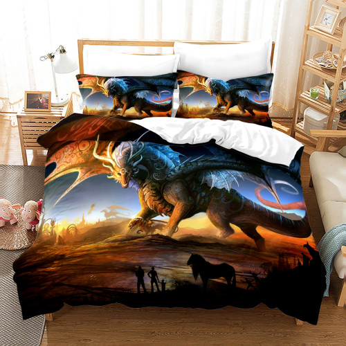 Dragon Print Bed Set