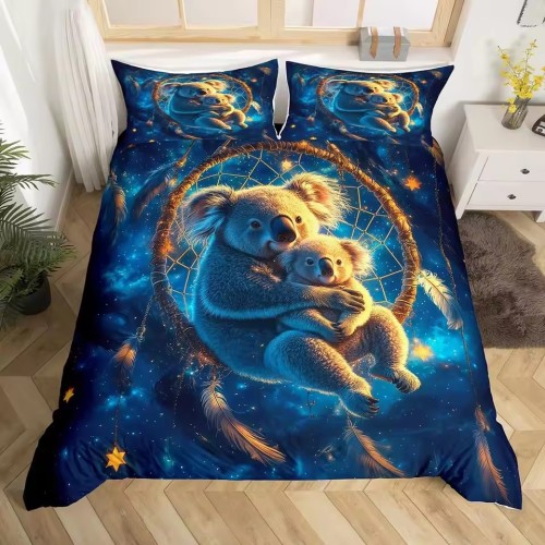 Dreamcatcher Koala Print Bed Set