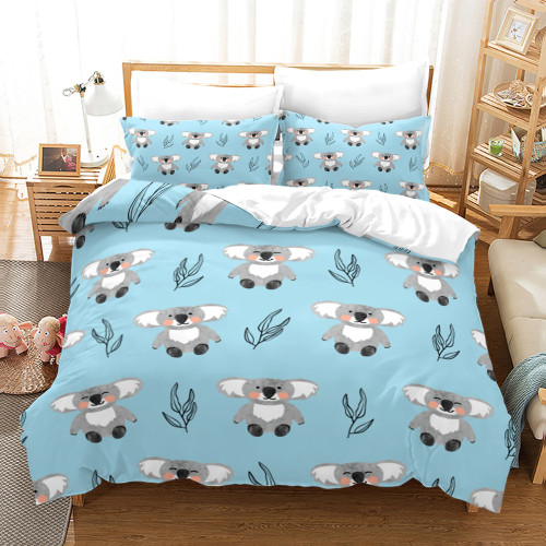 Teens Cartoon Koala Bed Set