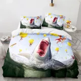 Cute Shark Bed Set