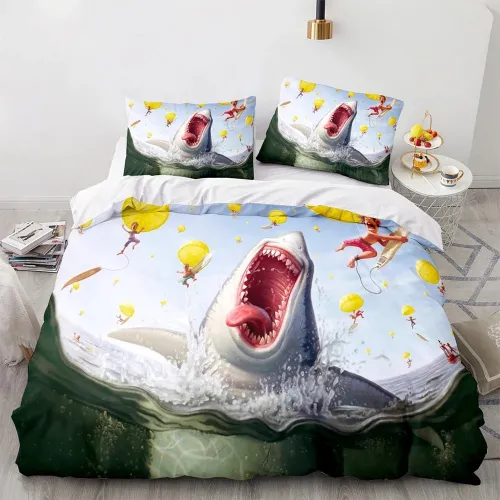 Cute Shark Bed Set