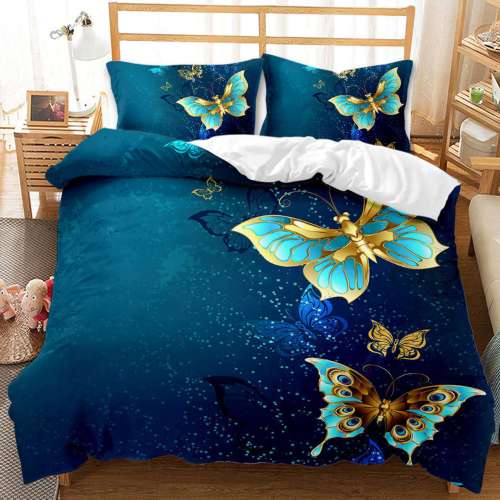 Galaxy Butterfly Bed Set