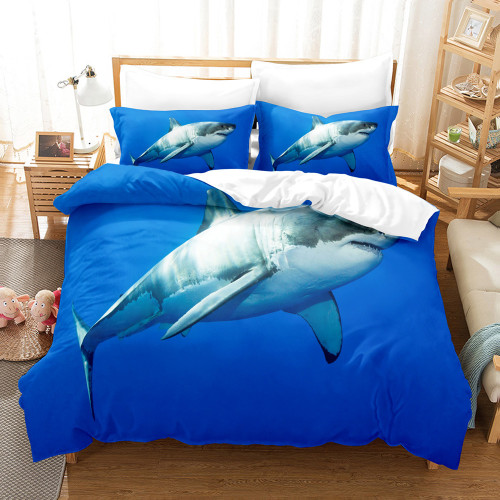 Blue Ocean Shark Bed Set