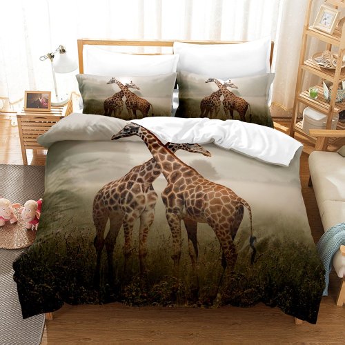 Giraffe Couples Bed Set