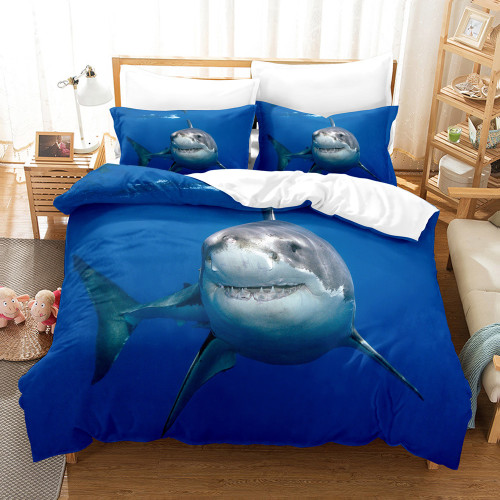 Great White Shark Print Bed Sets