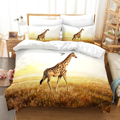 Giraffe Print Bed Set