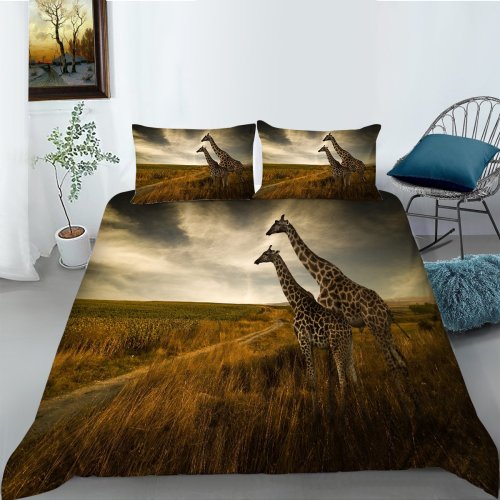 Giraffe Print Bed Set