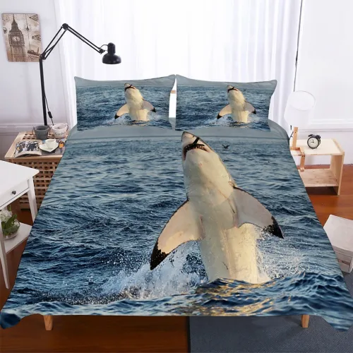 Scary Shark Bed Set