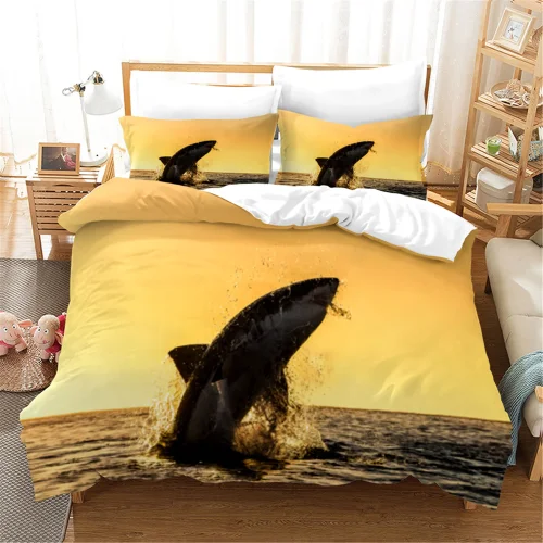 Shark Printed Bed Set