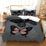 Grey Butterfly Bed Set