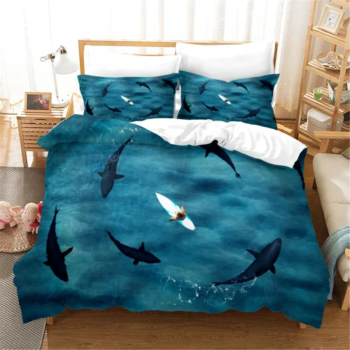 Circling Shark Bed Set