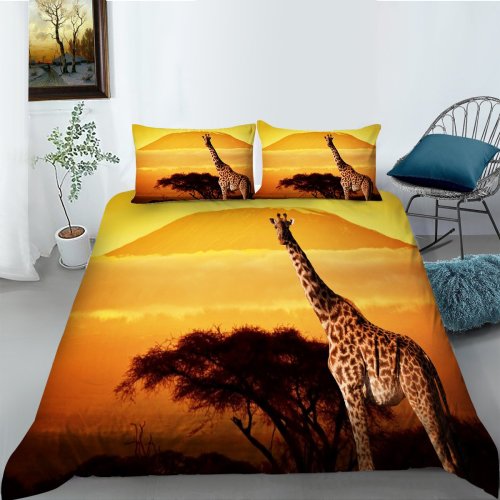 African Giraffe Bed Set