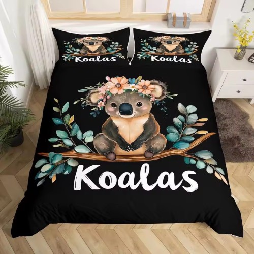 Cute Cartoon Koala Bed Set