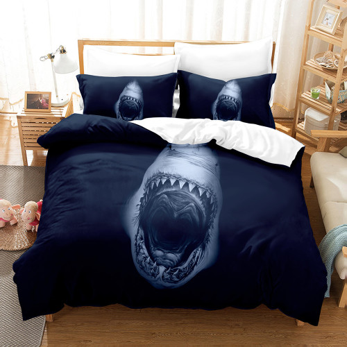 Shark Mouth Print Bed Set