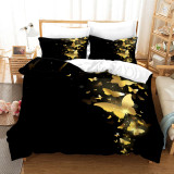 Golden Butterfly Bed Set