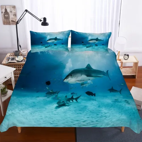 Shark Pattern Bed Set