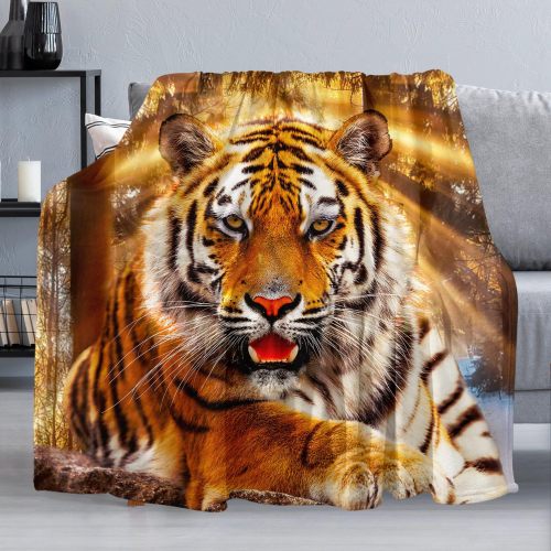 Forest Tiger Printed Blanket