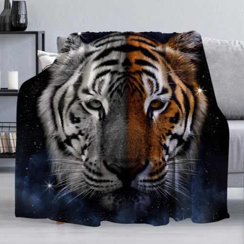 Yin Yang Tiger Print Blanket