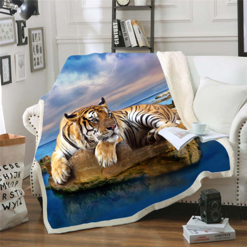Resting Tiger Blanket