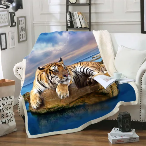 Resting Tiger Blanket