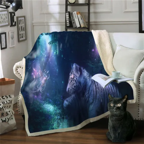 Baby Tiger Print Blanket