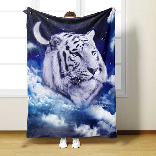 Moon Tiger Print Blanket