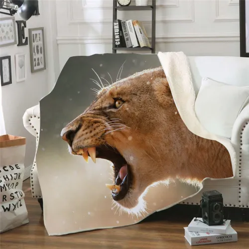 Queen Lion Blanket