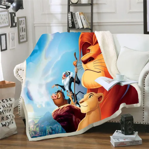 Cartoon Lion King Blanket